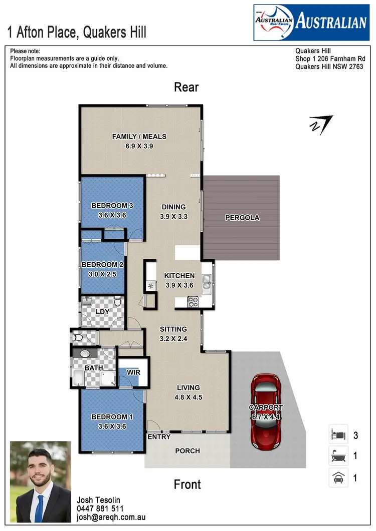 Floorplan of Homely house listing, 1 Afton Place, Quakers Hill NSW 2763