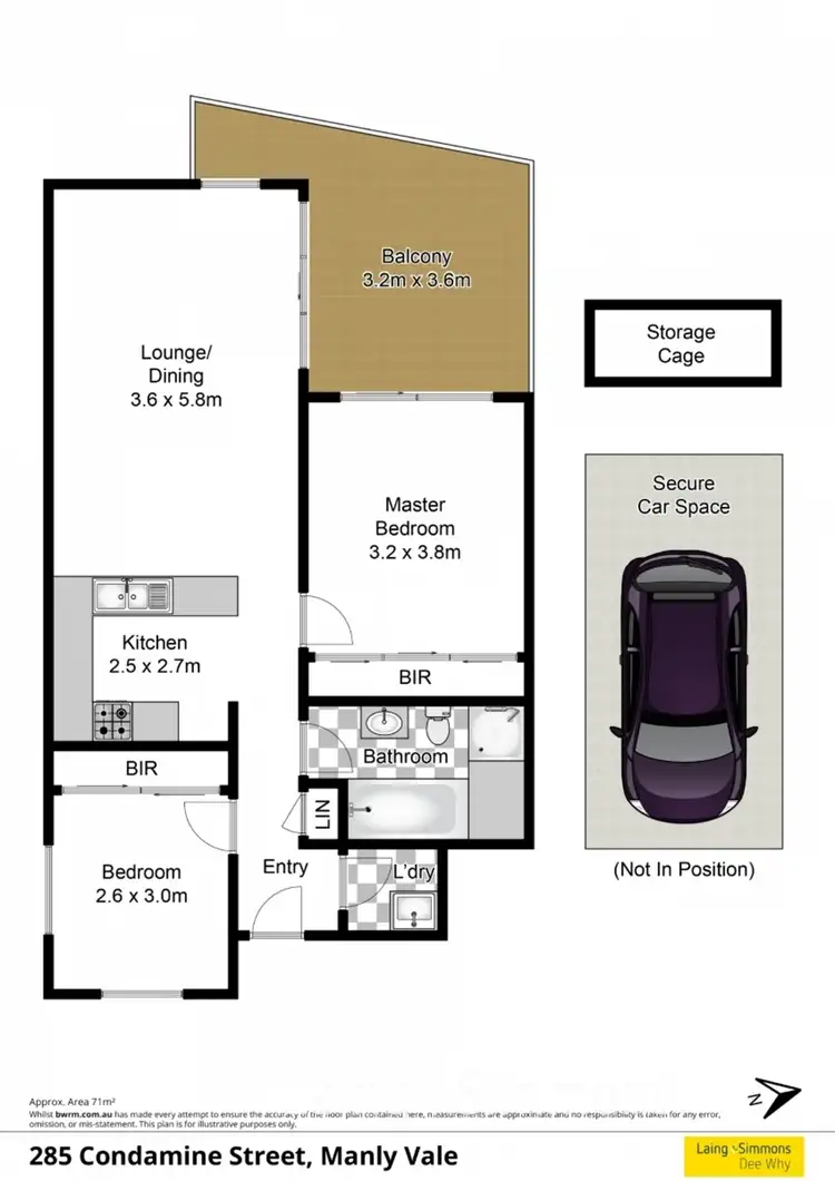 Floorplan of Homely unit listing, 18/285-287 Condamine Street, Manly Vale NSW 2093