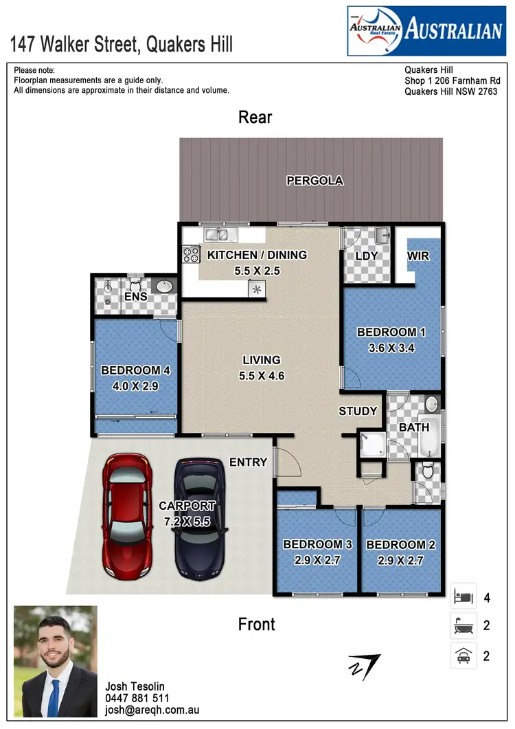 Floorplan of Homely house listing, 147 Walker Street, Quakers Hill NSW 2763