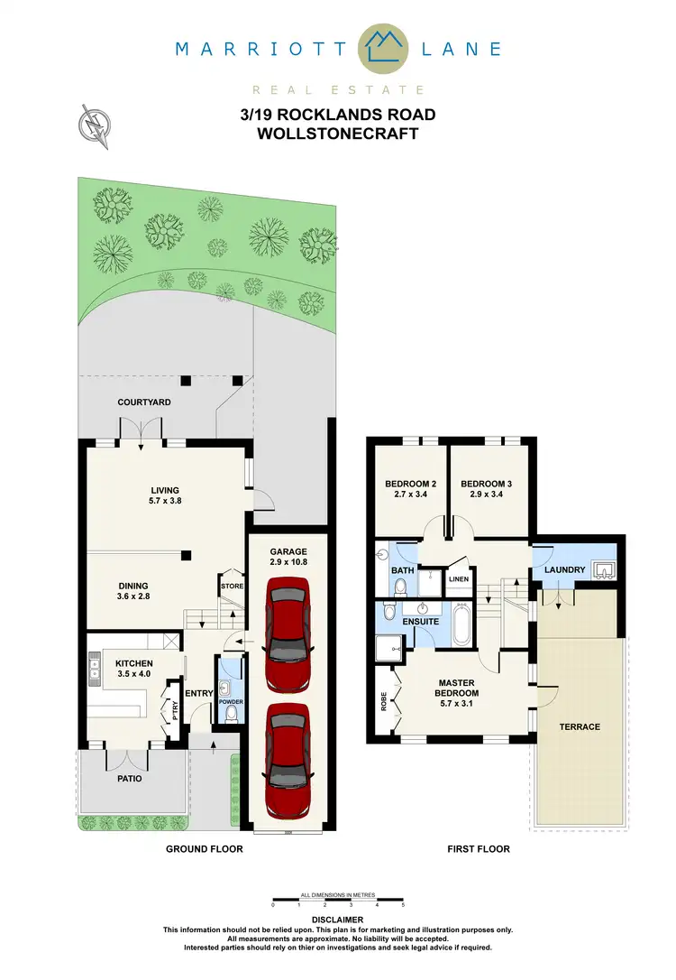 Floorplan of Homely townhouse listing, 3/19 Rocklands Road, Wollstonecraft NSW 2065