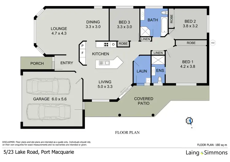 Floorplan of Homely villa listing, 5/21-25 Lake Road, Port Macquarie NSW 2444