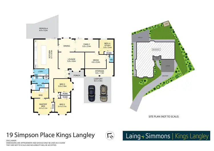 Floorplan of Homely house listing, 19 Simpson Place, Kings Langley NSW 2147