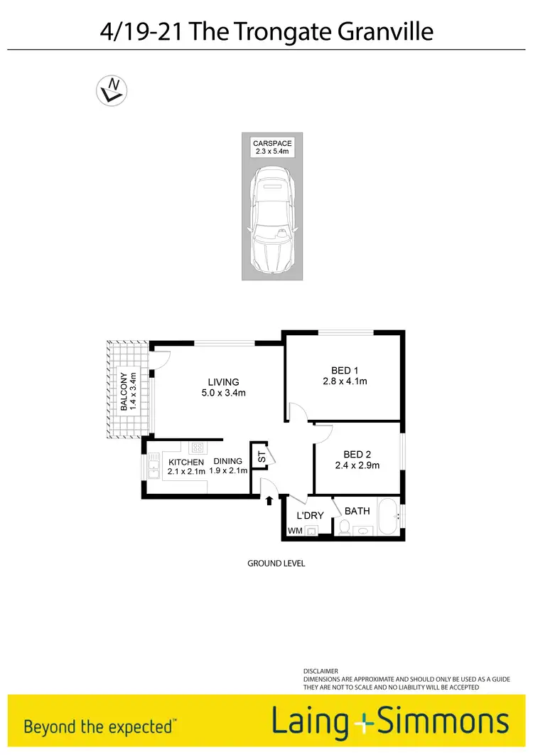 Floorplan of Homely unit listing, 4/19-21 The Trongate, Granville NSW 2142