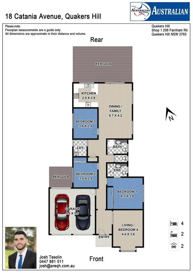 Floorplan of Homely house listing, 18 Catania Avenue, Quakers Hill NSW 2763