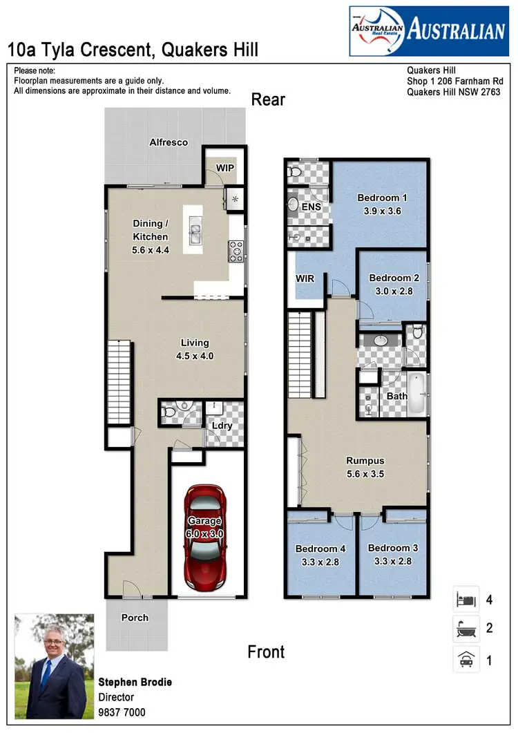 Floorplan of Homely house listing, 10a Tyla Crescent, Quakers Hill NSW 2763