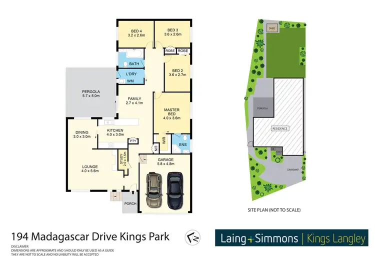 Floorplan of Homely house listing, 194 Madagascar Drive, Kings Park NSW 2148