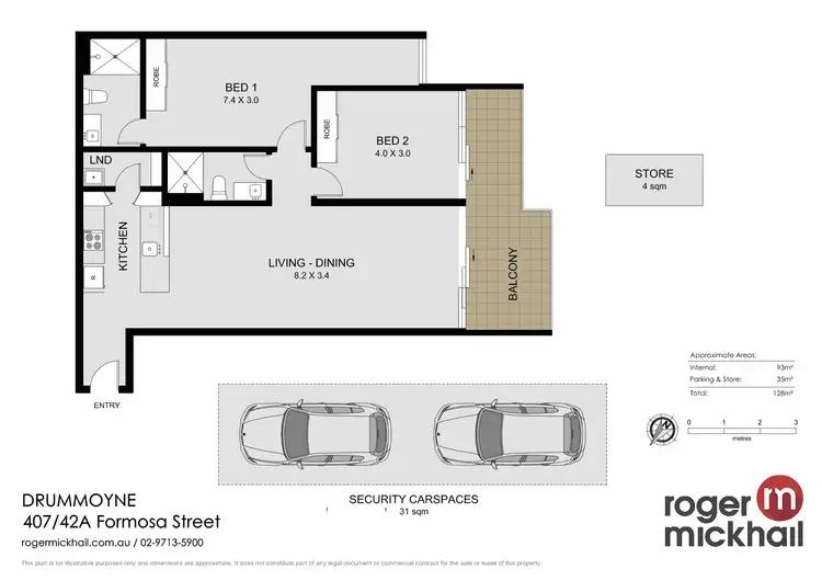 Floorplan of Homely apartment listing, 407/42A Formosa Street, Drummoyne NSW 2047