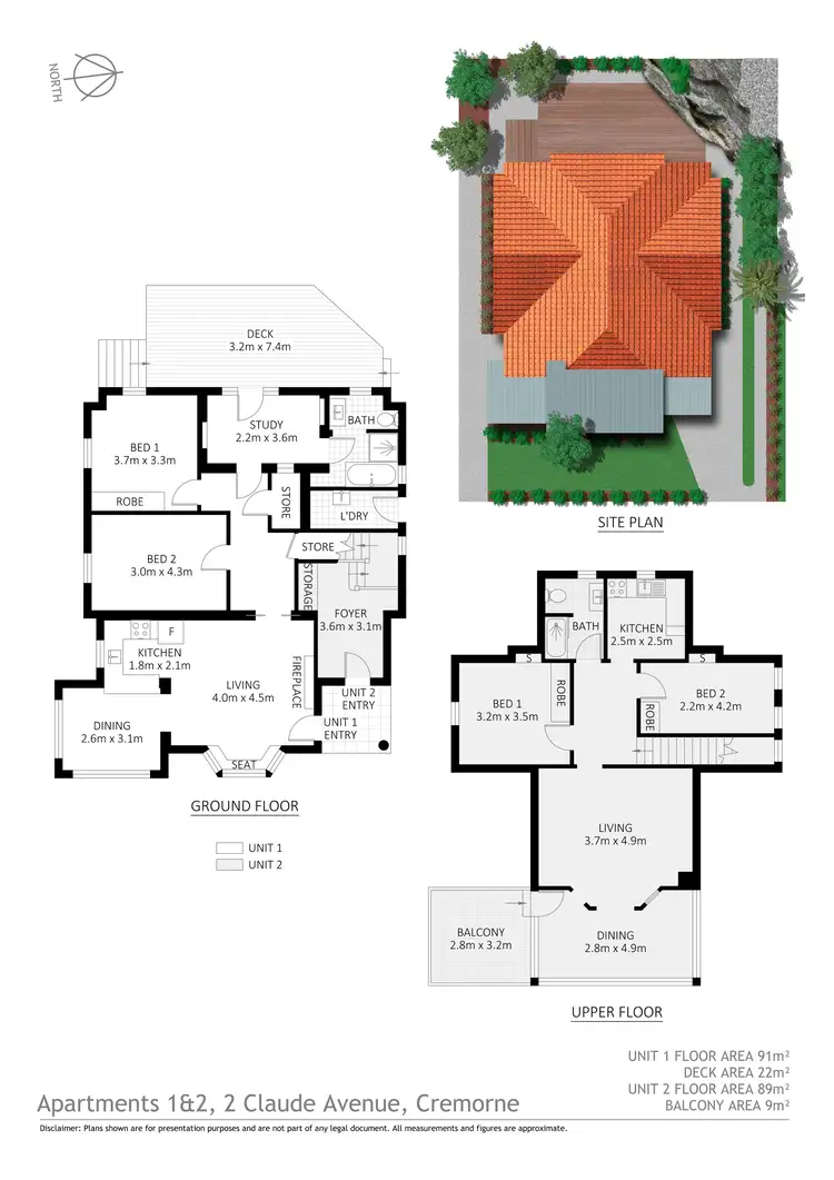 Floorplan of Homely house listing, 2 Claude Avenue, Cremorne NSW 2090
