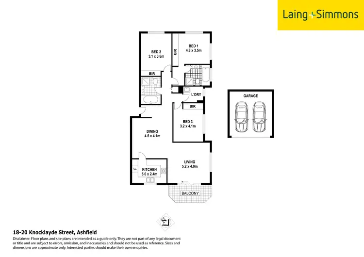 Floorplan of Homely apartment listing, 160/20 Knocklayde Street, Ashfield NSW 2131