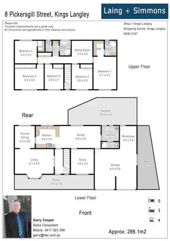 Floorplan of Homely house listing, 8 Pickersgill Street, Kings Langley NSW 2147
