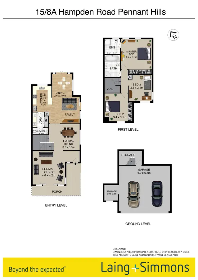 Floorplan of Homely townhouse listing, 15/8A Hampden Road, Pennant Hills NSW 2120