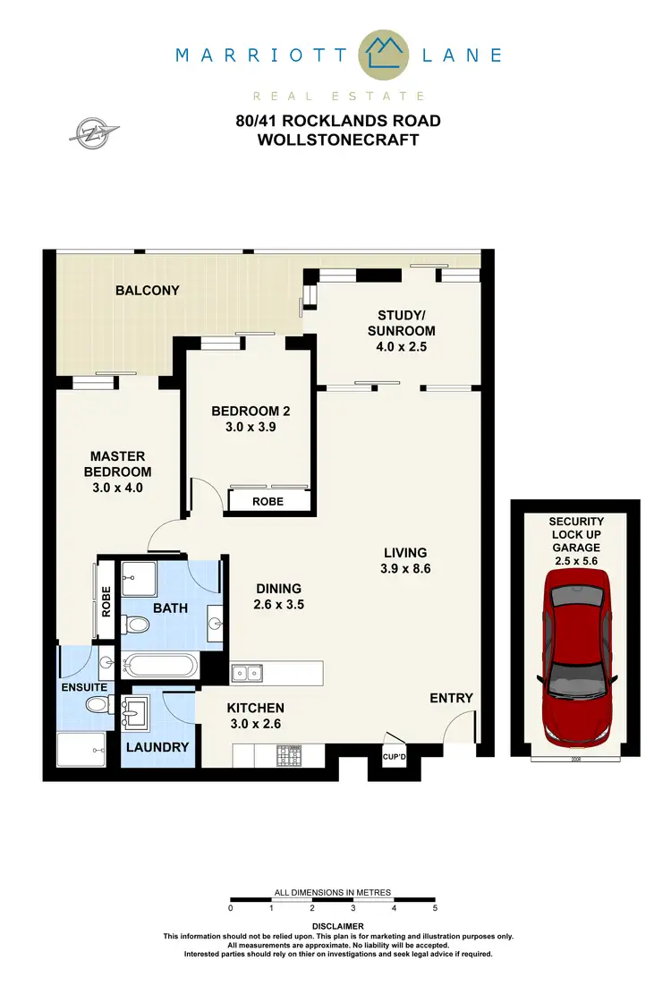 Floorplan of Homely apartment listing, 80/41 Rocklands Road, Wollstonecraft NSW 2065