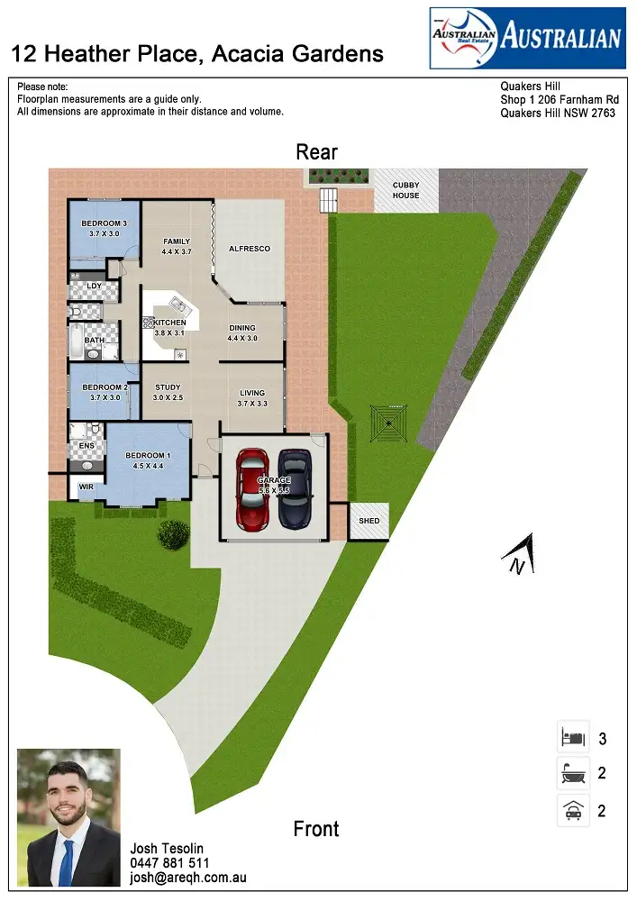 Floorplan of Homely house listing, 12 Heather Place, Acacia Gardens NSW 2763