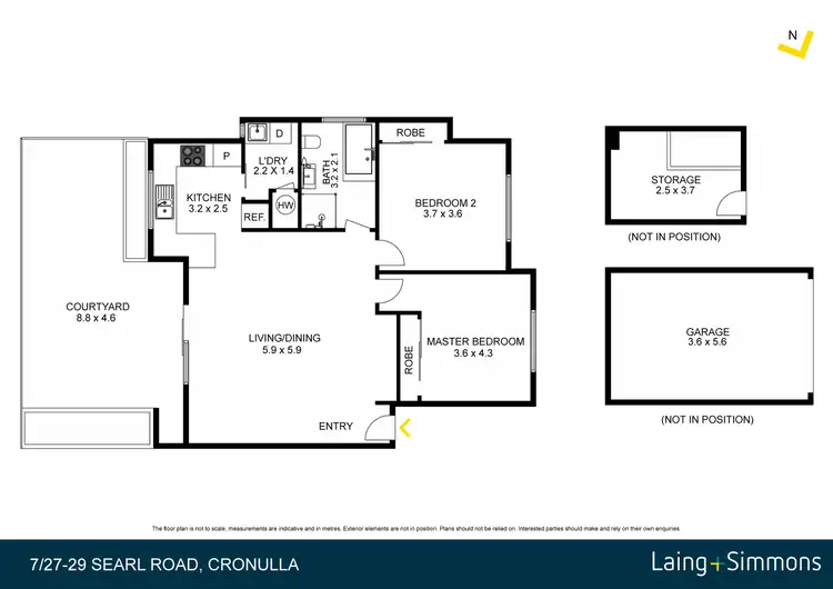 Floorplan of Homely apartment listing, 7/27-29 Searl Road, Cronulla NSW 2230