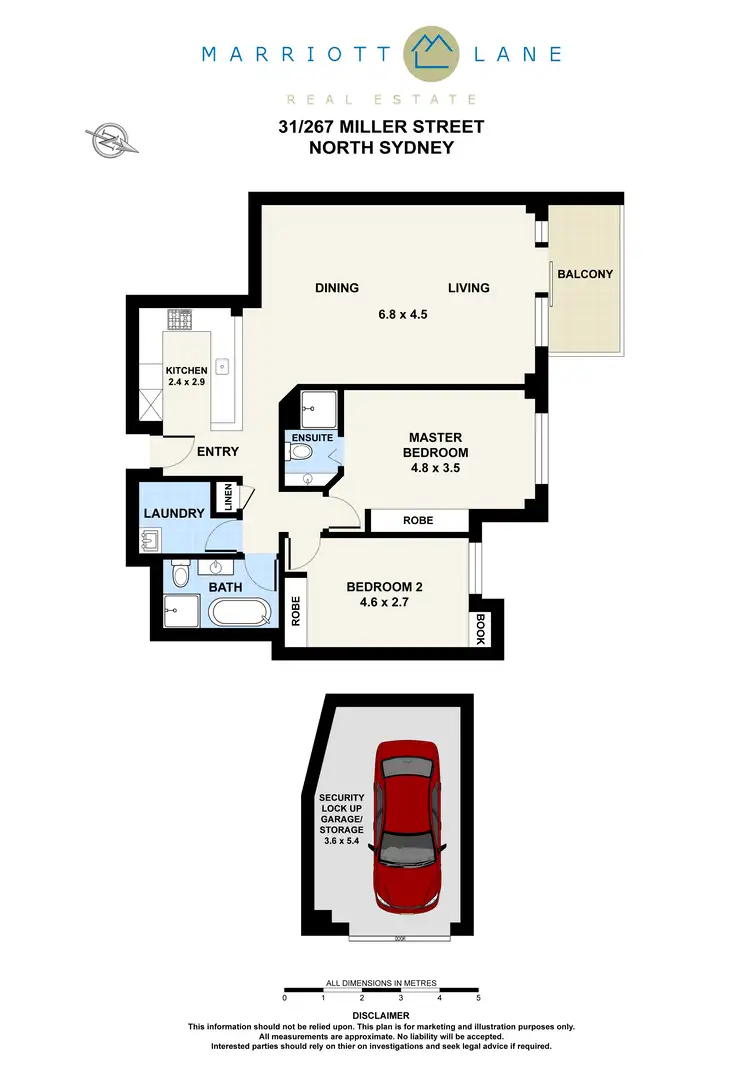 Floorplan of Homely apartment listing, 31/267 Miller Street, North Sydney NSW 2060