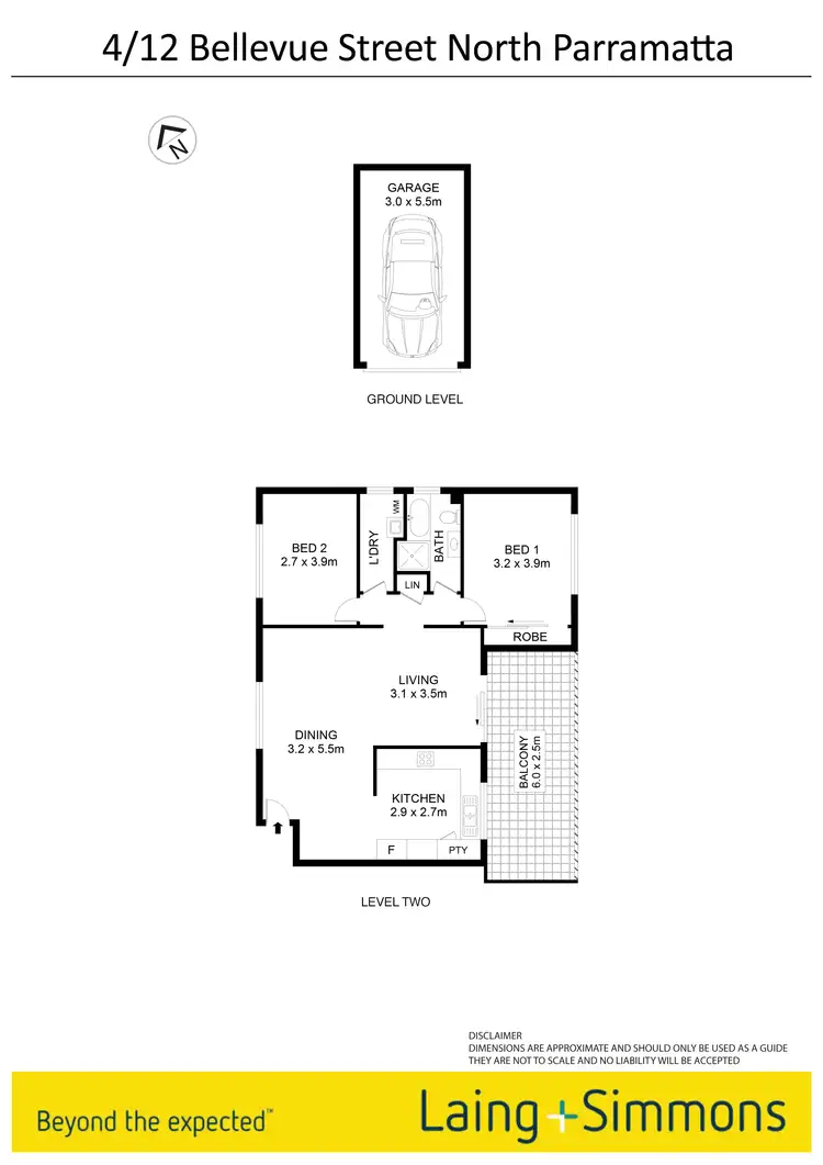 Floorplan of Homely unit listing, 4/12 Bellevue Street, North Parramatta NSW 2151