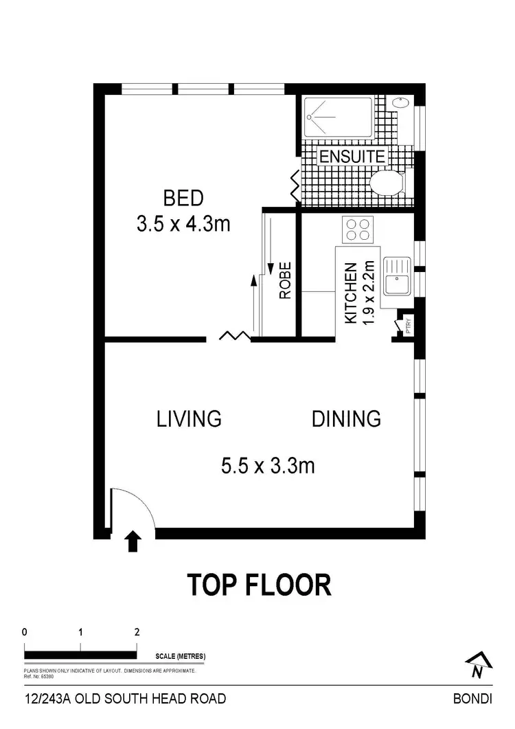 Floorplan of Homely apartment listing, 12/243A Old South Head Road, Bondi NSW 2026