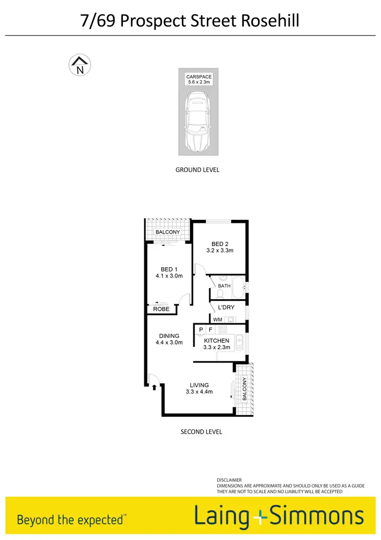 Floorplan of Homely unit listing, 7/69 Prospect Street, Rosehill NSW 2142