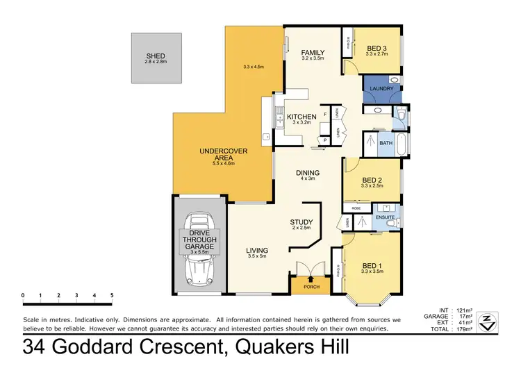 Floorplan of Homely house listing, 34 Goddard Crescent, Quakers Hill NSW 2763
