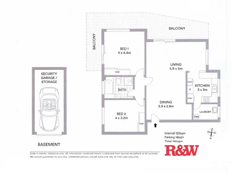 Floorplan of Homely apartment listing, 18/21 Church Street, Chatswood NSW 2067