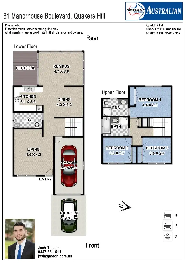 Floorplan of Homely house listing, 81 Manorhouse Blvd, Quakers Hill NSW 2763