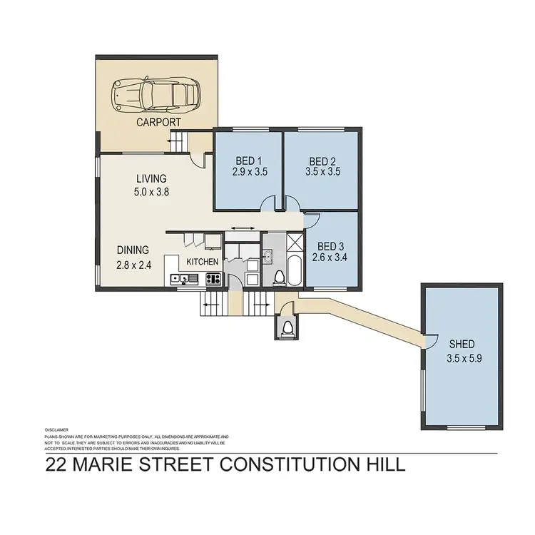 Floorplan of Homely house listing, 22 Marie St, Constitution Hill NSW 2145