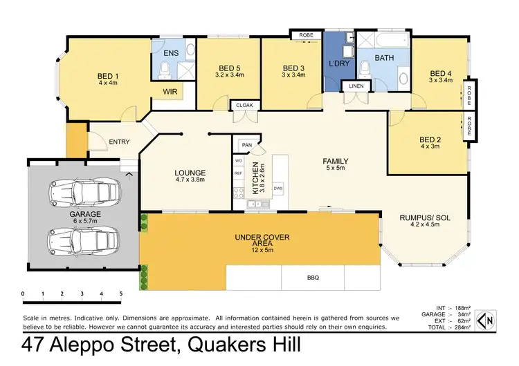 Floorplan of Homely house listing, 47 Aleppo Street, Quakers Hill NSW 2763