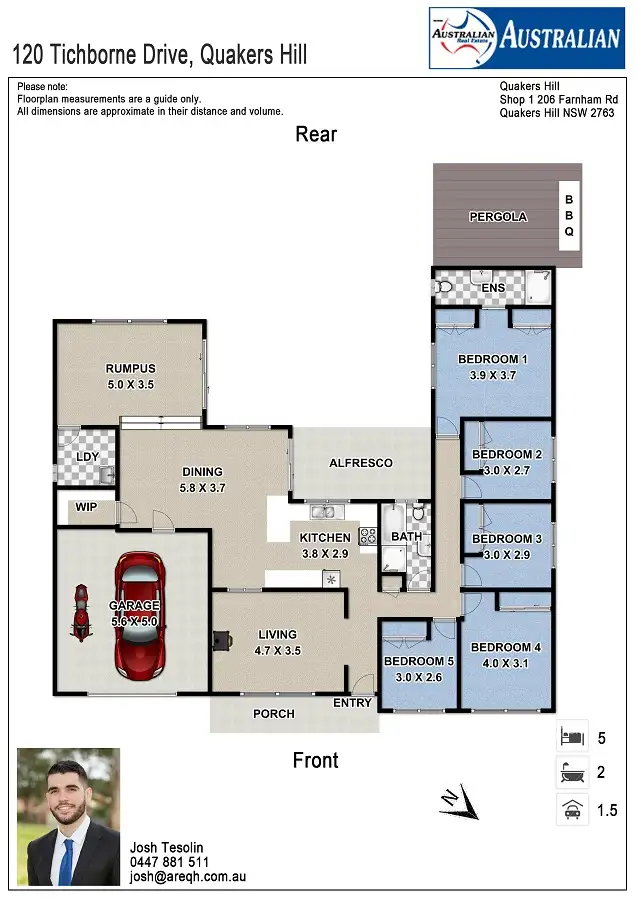 Floorplan of Homely house listing, 120 Tichborne Drive, Quakers Hill NSW 2763