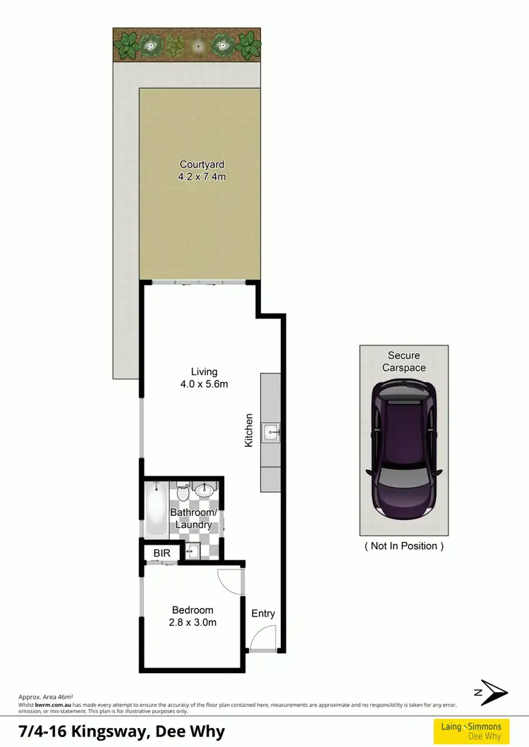 Floorplan of Homely unit listing, 7/4-16 Kingsway, Dee Why NSW 2099