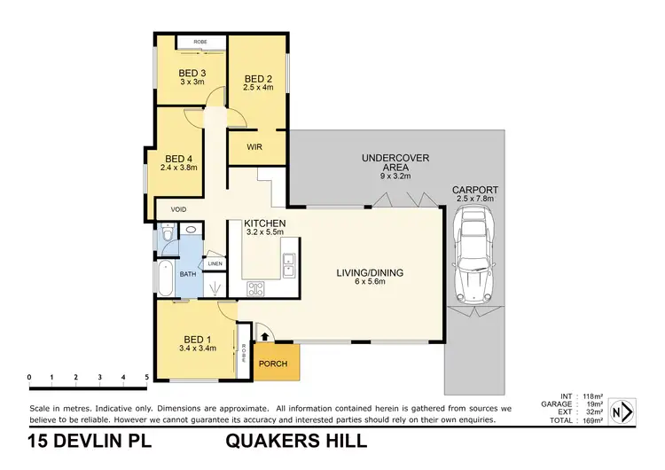 Floorplan of Homely house listing, 15 Devlin Place, Quakers Hill NSW 2763