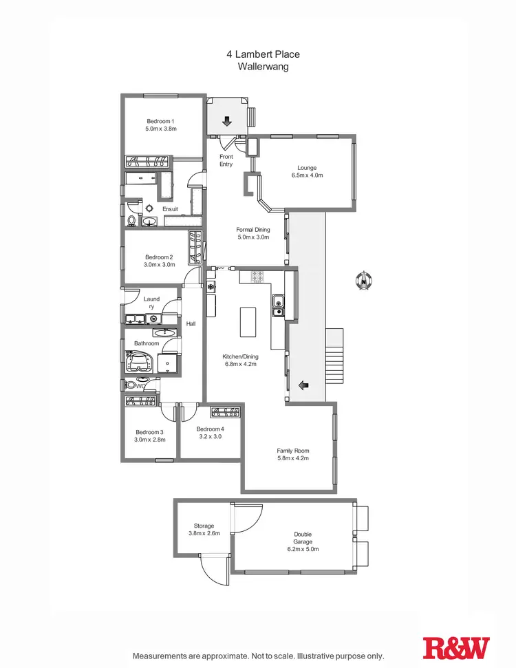 Floorplan of Homely house listing, 4 Lambert Place, Wallerawang NSW 2845