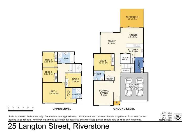 Floorplan of Homely house listing, 25 Langton Street, Riverstone NSW 2765