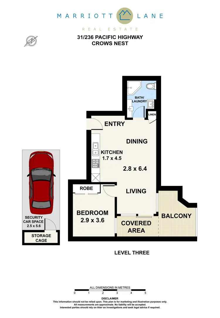 Floorplan of Homely apartment listing, 31/236 Pacific Highway, Crows Nest NSW 2065