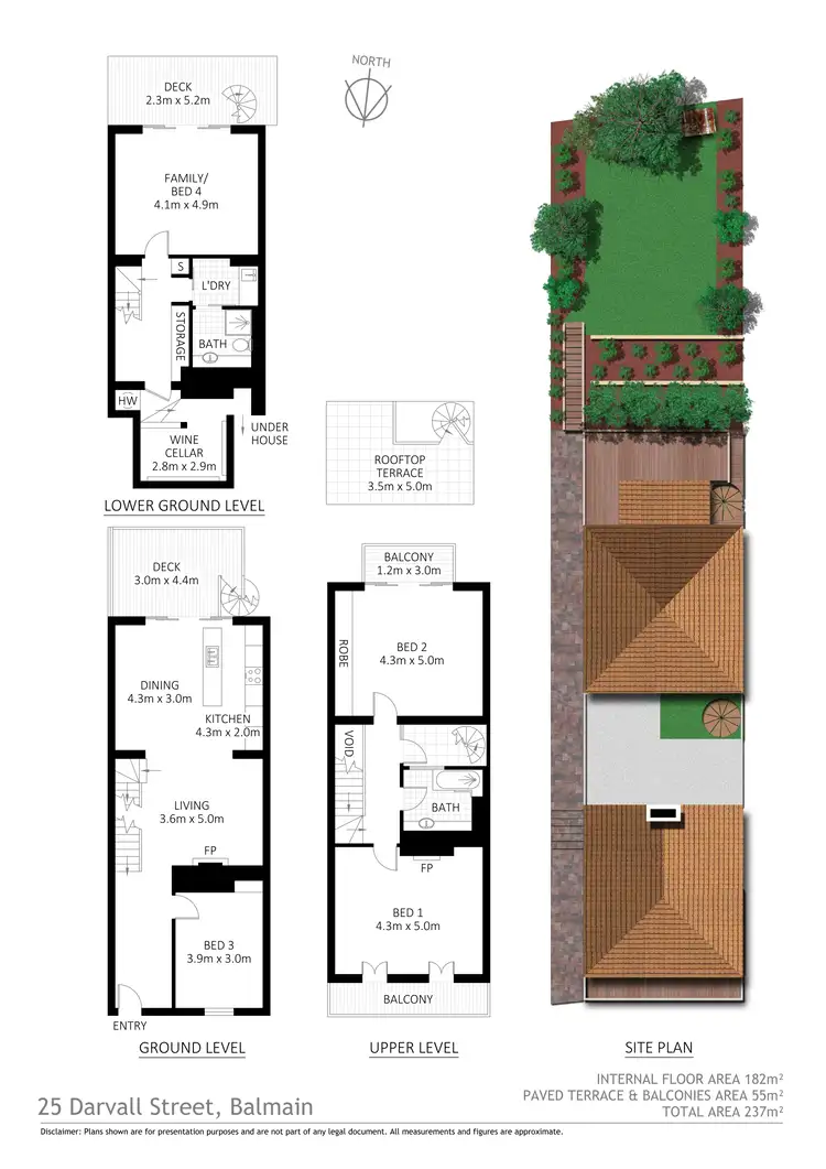 Floorplan of Homely house listing, 25 Darvall Street, Balmain NSW 2041
