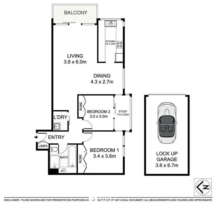 Floorplan of Homely apartment listing, 23/2 Ocean Street, Bondi NSW 2026