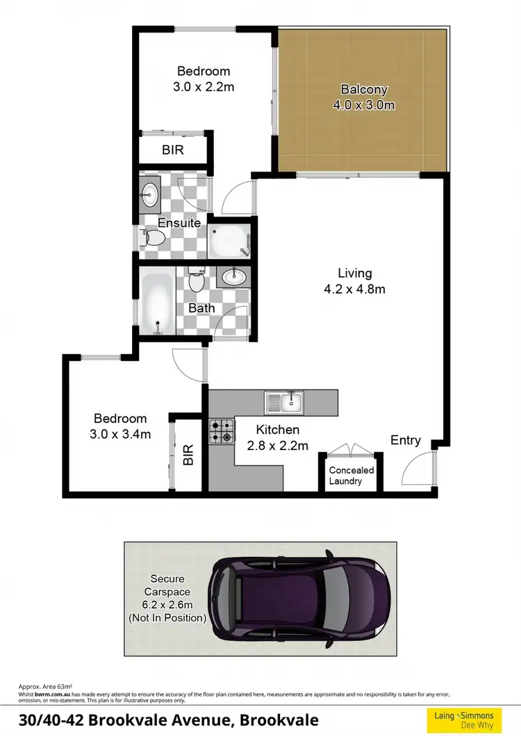 Floorplan of Homely unit listing, 30/40-42 Brookvale Avenue, Brookvale NSW 2100