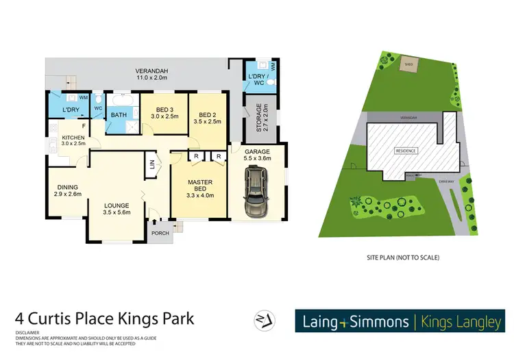 Floorplan of Homely house listing, 4 Curtis Place, Kings Park NSW 2148