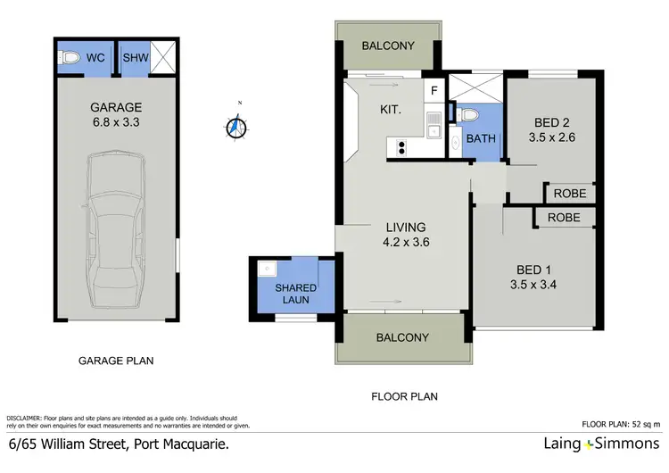 Floorplan of Homely unit listing, 6/65 William Street, Port Macquarie NSW 2444