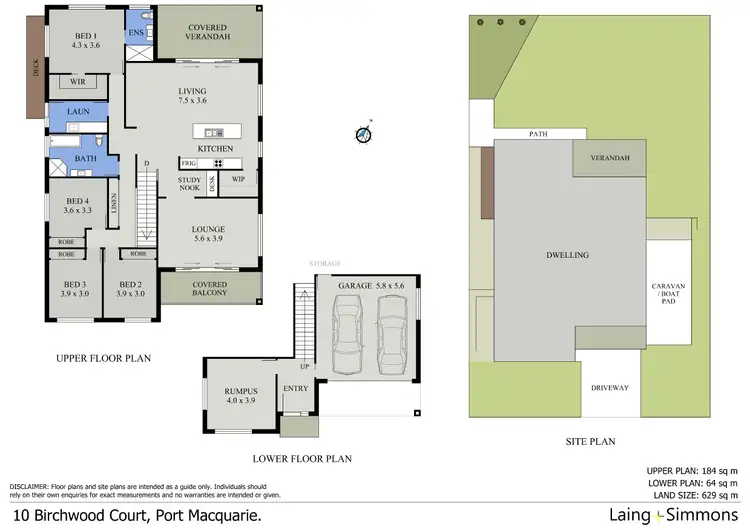 Floorplan of Homely house listing, 10 Birchwood Court, Port Macquarie NSW 2444