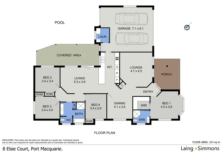Floorplan of Homely house listing, 8 Elsie Court, Port Macquarie NSW 2444