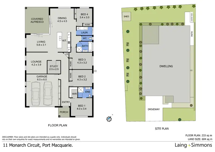 Floorplan of Homely house listing, 11 Monarch Circuit, Port Macquarie NSW 2444