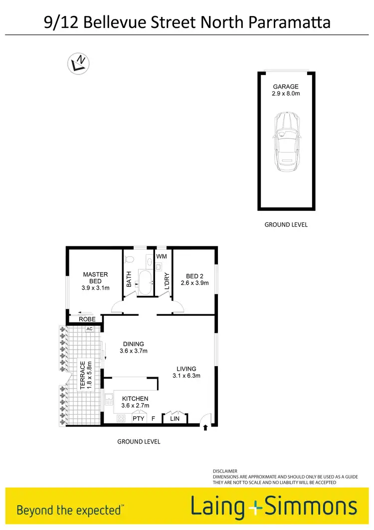 Floorplan of Homely unit listing, 9/12 Bellevue Street, North Parramatta NSW 2151