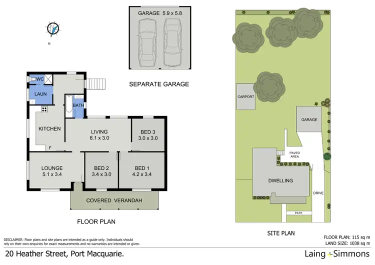 Floorplan of Homely house listing, 20 Heather Street, Port Macquarie NSW 2444