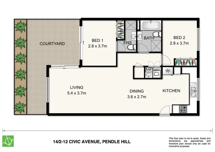 Floorplan of Homely unit listing, 14/2-12 Civic Avenue, Pendle Hill NSW 2145
