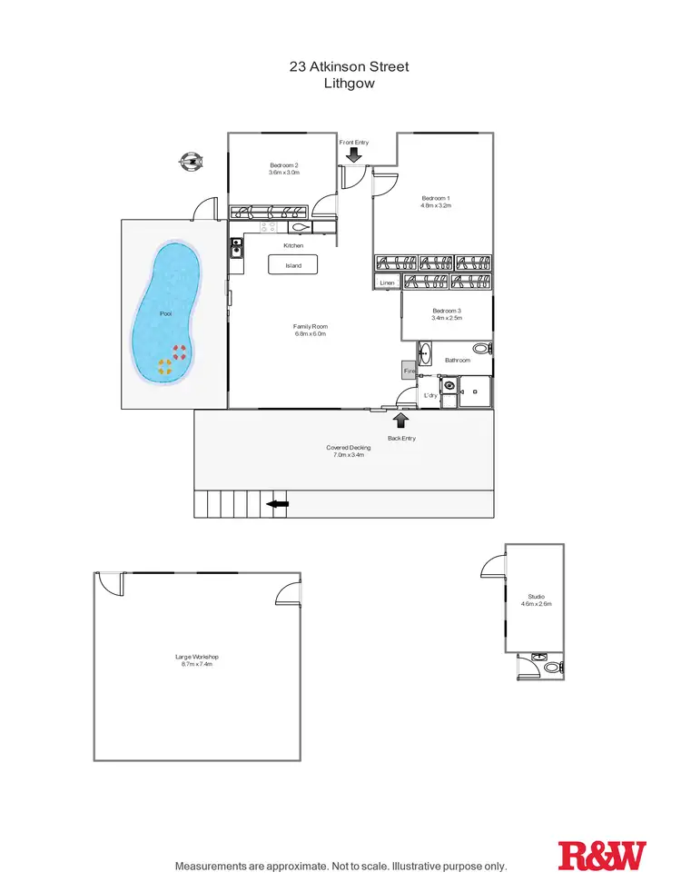 Floorplan of Homely house listing, 23 Atkinson Street, Lithgow NSW 2790