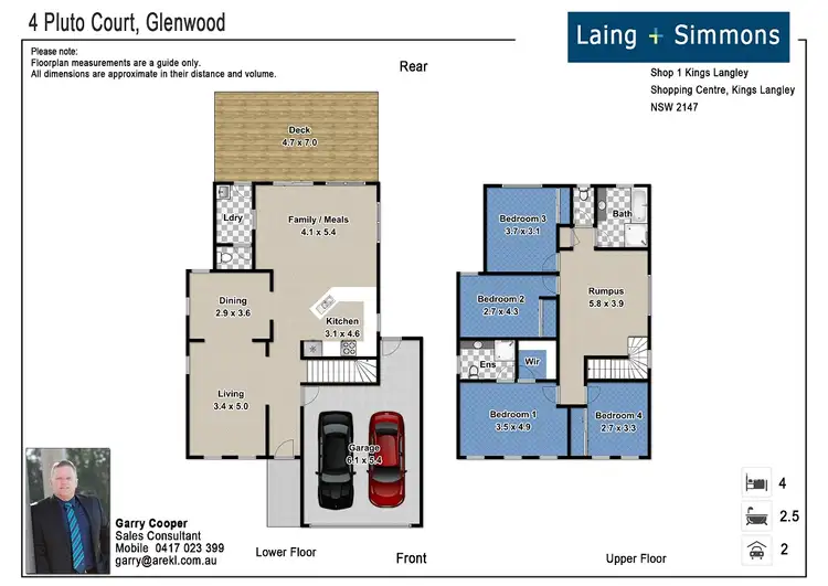 Floorplan of Homely house listing, 4 Pluto Court, Glenwood NSW 2768