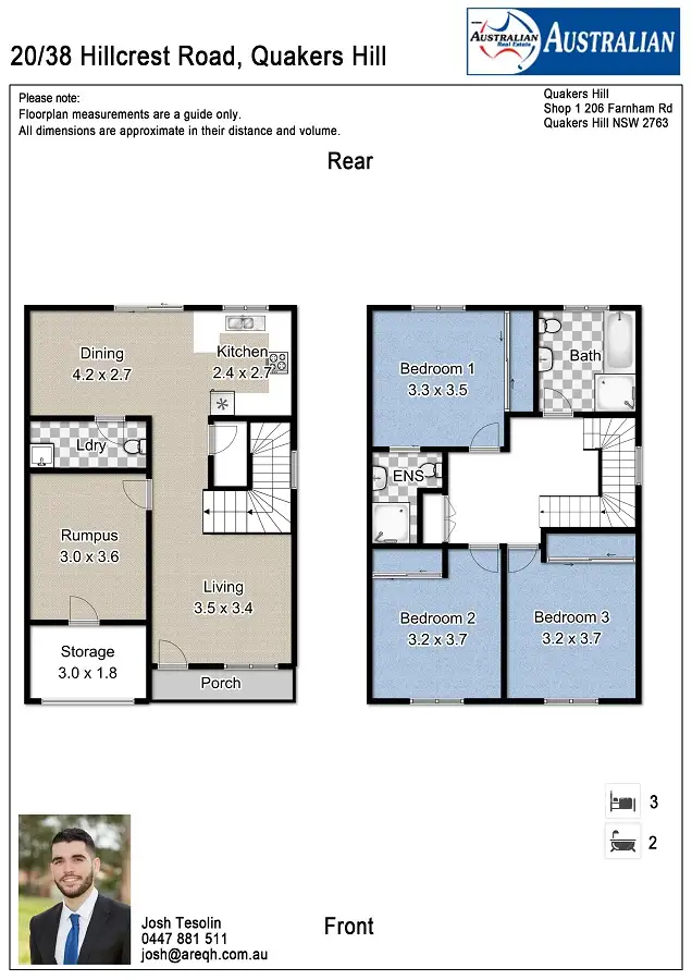 Floorplan of Homely townhouse listing, 20/38 Hillcrest Road, Quakers Hill NSW 2763