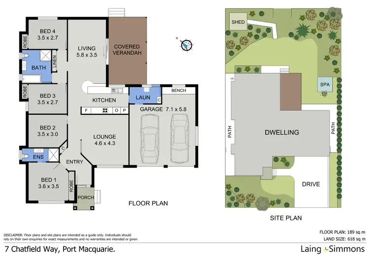 Floorplan of Homely house listing, 7 Chatfield Way, Port Macquarie NSW 2444