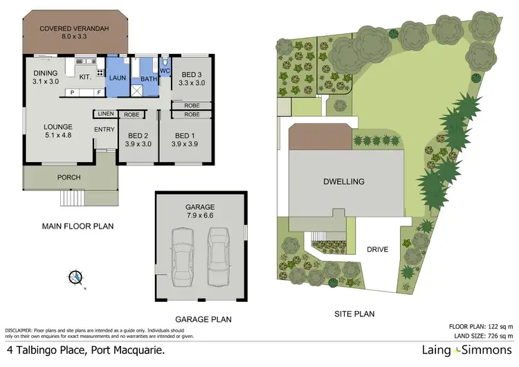 Floorplan of Homely house listing, 4 Talbingo Place, Port Macquarie NSW 2444