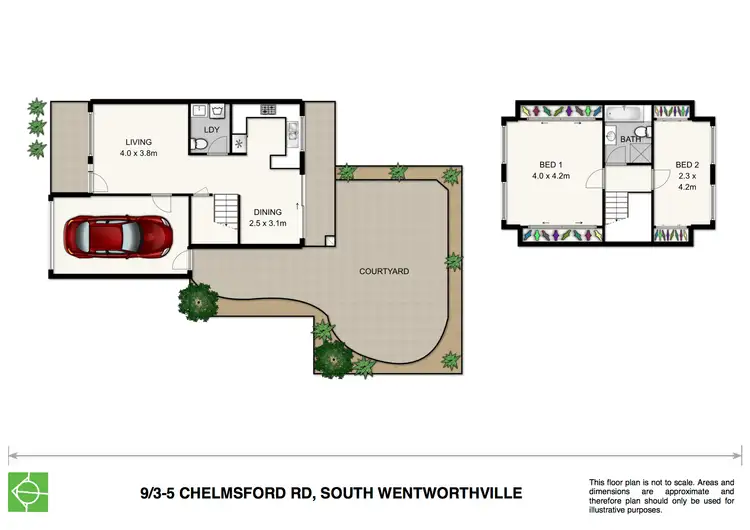 Floorplan of Homely townhouse listing, 9/3-5 Chelmsford Rd, South Wentworthville NSW 2145
